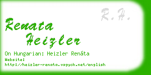 renata heizler business card